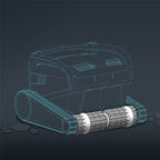 Dolphin PVC Brush Dyn CB Grey (Moulded) - 61020601 for M400 M500 M600 M700 M550 M4 M5 Active X6 plus more