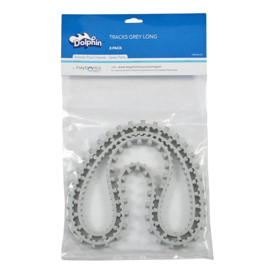 Maytronics Tracks Gray Long, Pack of 2, 9985006-R2 Suits M400 M500 M4 M5 Swash + More